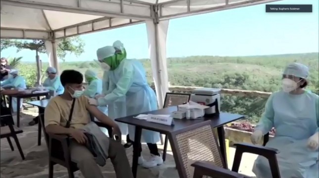 Vaccine with a View di Yogyakarta (Dok: Kemenparekraf)