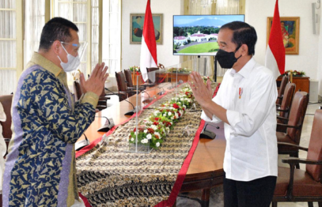Ketua MPR RI Bambang Soesatyo dan Presiden Jokowi