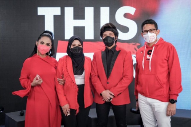 Press Conference Peluncuran Lagu Atta Halilintar Bersama Dengan Aurel Hermansyah, Krisdayanti serta DJ Beauz 'This is Indonesia' (Foto: Kemenparekraf)