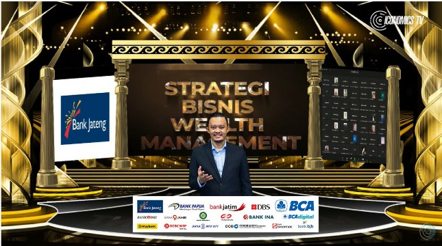 Founder & CEO The Iconomics Bram S. Putro saat membuka acara Indonesia Top Bank 2021