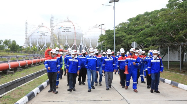 Kementerian BUMN dan Pertamina Lakukan Kunker dan MWT Bersama ke Terminal LPG Tanjung Sekong