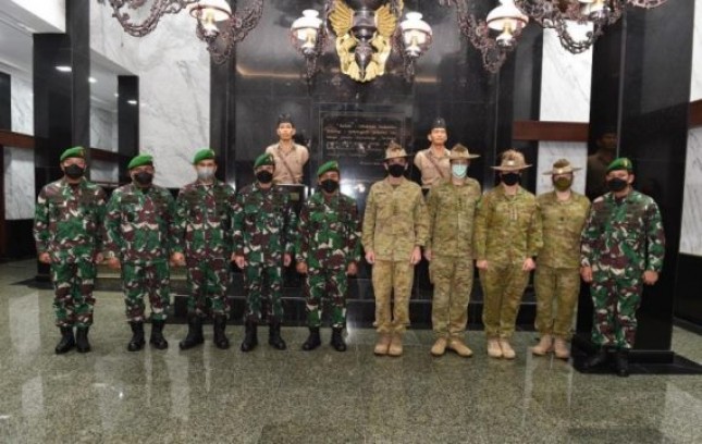 Wakasad Letjen TNI Bakti Agus Fadjari Terima Kunjungan Panglima Divisi I AD Australia