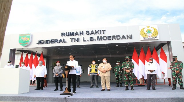 PTPP yang membangun RS Modular Jenderal LB Moerdani di Papua