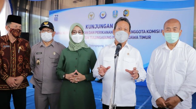 Menteri KKP Trenggono di Kabupaten Tulungagung