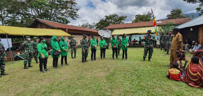 Kunjungan Ketua Persit KCK Daerah XVII/Cenderawasih ke Wilayah Kabupaten Jayawijaya