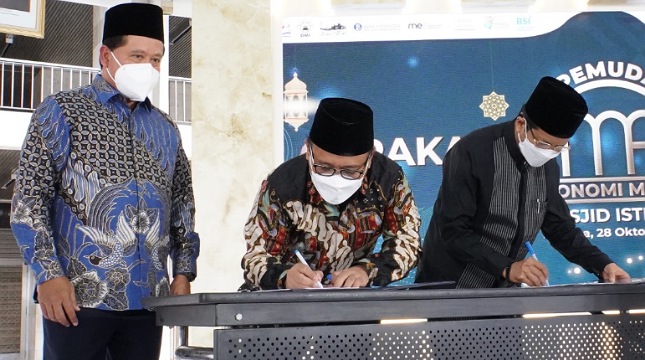 PT Bank Syariah Indonesia teken Nota Kesepahaman dengan Badan Pengelola Masjid Istiqlal (BPMI) 