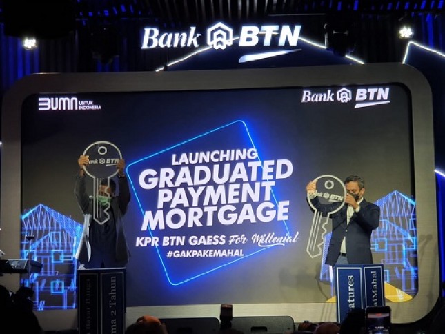 Wakil Direktur Utama Bank BTN, Nixon LP Napitupulu usai meluncurkan fitur GPM KPR BTN Gaess For Millenial di Jakarta, Kamis (28/10).