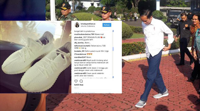Sneakers Presiden Jokowi dan Sneakers Krisdayanti 
