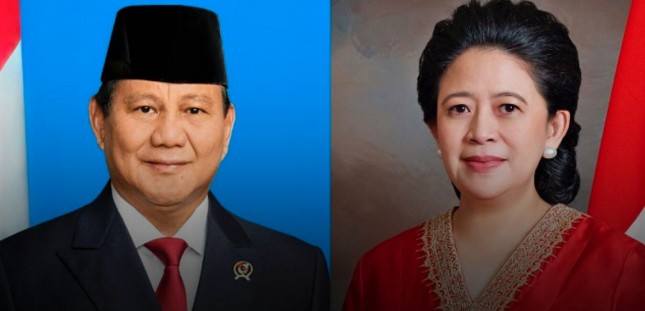 Prabowo Subianto dan Puan Maharani 