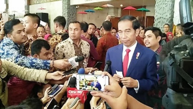 Presiden Jokowi di JCC, Senayan, Jakarta, Rabu (19/7/2017) (Foto Setpres)