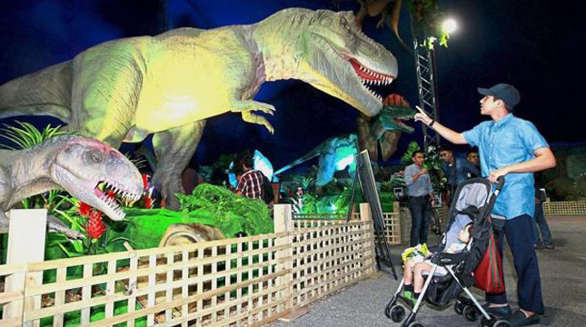 Dinosaurus Alive di Lanai, Pusat Pariwisata Malaysia (Matic) di Jalan Ampang, Kuala Lumpur (Foto:The Star/Asia News Network)