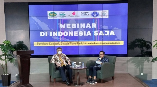 Basuri Tjahaja, Direktur Utama PT Jababeka Morotai dalam webinar bertajuk Di Indonesia Saja