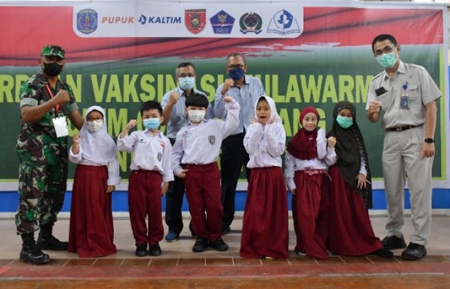 PT Pupuk Kaltim Inisiasi Vaksinasi COVID-19 bagi Ratusan Anak di Bontang