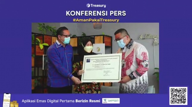 Treasury Peroleh Izin Sebagai Pedagang Emas Digital Pertama dari BAPPEBTI