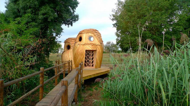 Penginapan Berbentuk Burung Hantu di Bordeaux, di Barat Daya Perancis (Foto:Bruit du Frigo/Boredpanda)