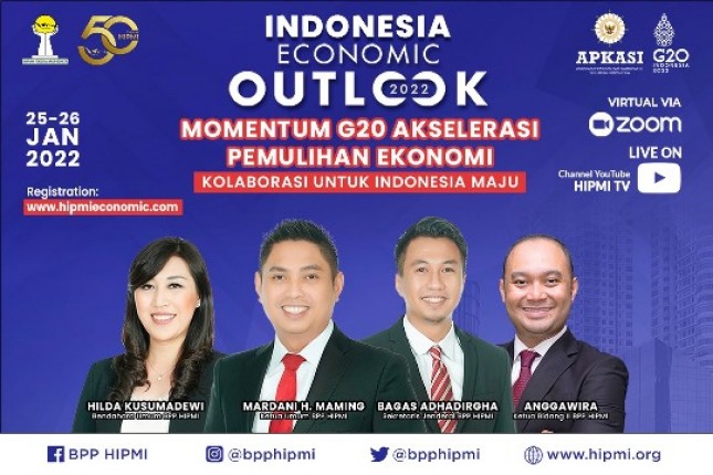 HIPMI Segera Gelar Indonesia Economic Outlook 2022 Pekan Depan