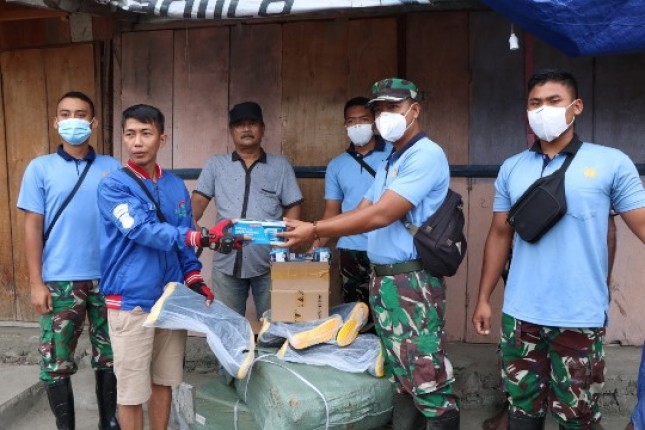 Personel Lanud Silas Papare Dukung Karya Bakti Terkait Hari Pers Nasional