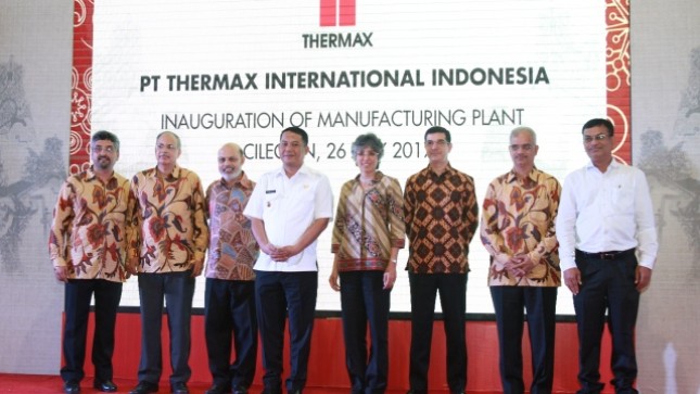 Perusahaan energi lingkungan, PT Thermax International Indonesia meresmikan fasilitas manufaktur barunya di kawasan industri Cilegon, Rabu (26/7/2017)