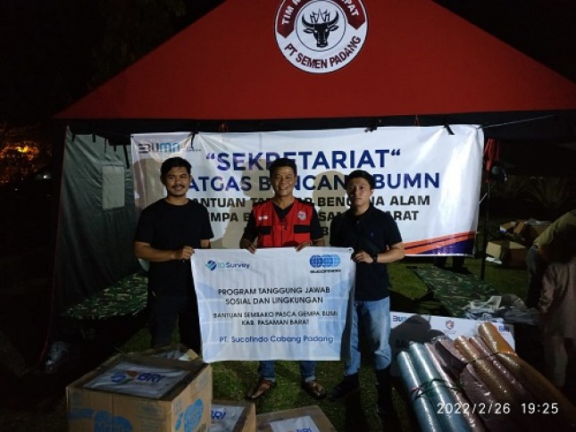 Gerak Cepat SUCOFINDO Peduli Salurkan Bantuan Gempa Sumatera Barat