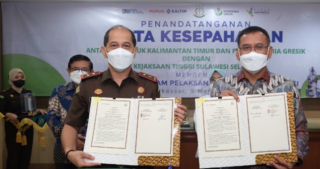 PKT Jalin Kerjasama Pengawasan Distribusi Pupuk Bersubsidi dengan Kejati Sulsel
