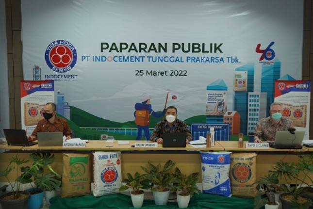 RUPS PT Indocement Tunggal Prakarsa Tbk, Jumat (25/3/2022).