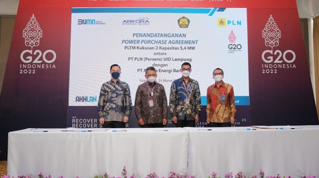 PLN Tambah 2 Pembangkit EBT di Lampung