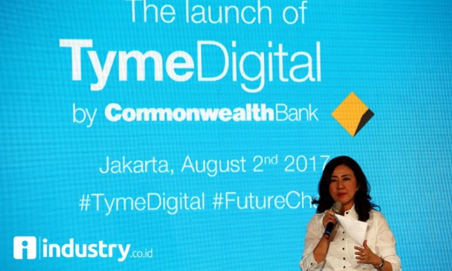 President Direktur Bank Commonwealth Lauren Sulistiawati luncurkan layanan Tyme Digital.