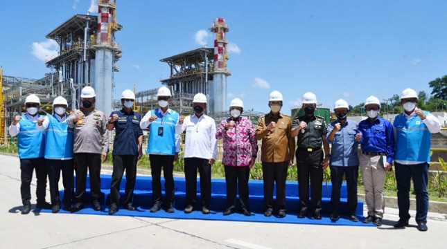 Peresmian PLTGU di Kawasan Industri Tenayan Riau