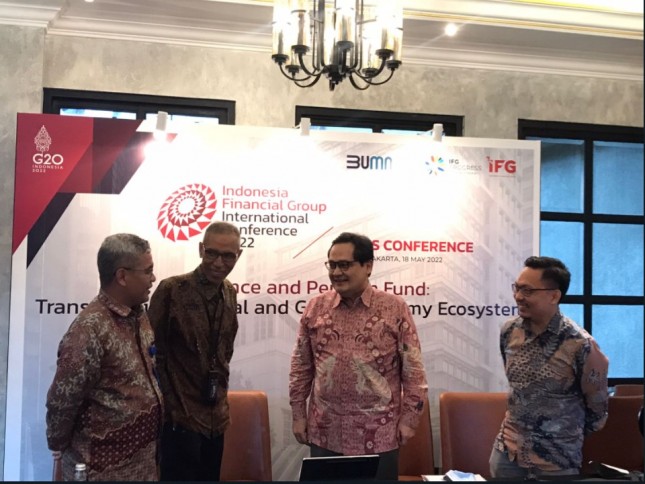 Press Conference IFG International Conference 2022 di Jakarta Selatan, Rabu (18/5/2022) (Foto: Chodijah Febriyani/Industry.co.id)