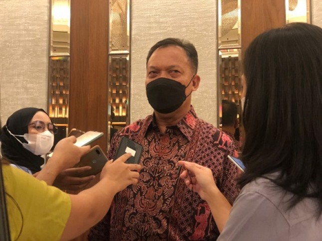 Ketua Umum GAPKI Joko Supriyono di Jakarta, Kamis (19/5/2022).