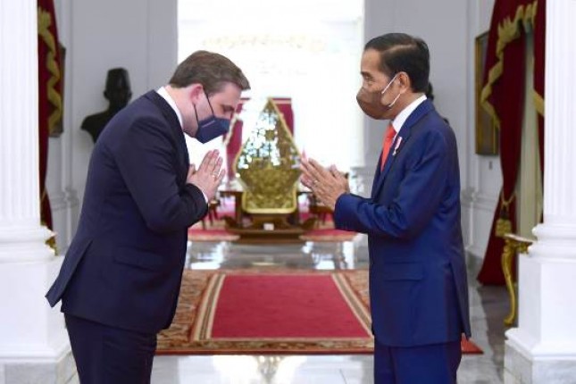 Presiden Jokowi dan Menteri Luar Negeri Serbia Nikola Selakovic
