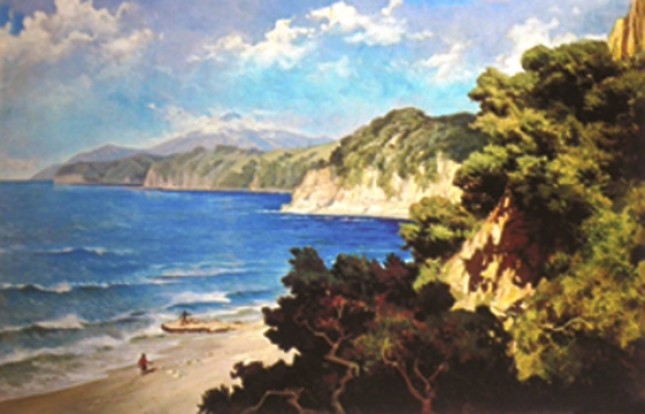 Lukisan Pantai Flores karya Basuki Abdullah (Foto Ist)