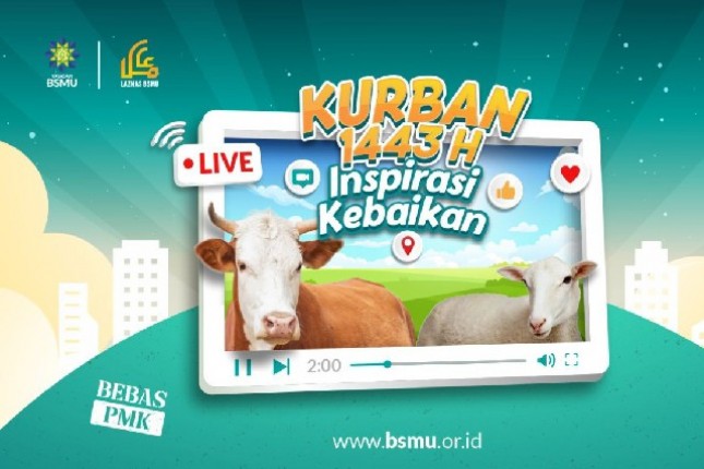Lembaga Amil Zakat Nasional Bangun Sejahtera Mitra Umat (LAZNAS BSMU) yang merupakan mitra strategis PT Bank Syariah Indonesia Tbk (BSI) meluncurkan Campaign Kurban 1443 H “Inspirasi Kebaikan”.