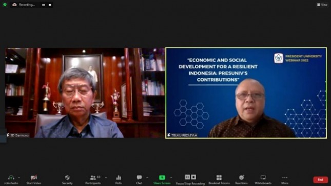 Webinar Economic and Social Development for a Resilient Indonesia