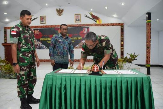 Danrem 174 ATW Merauke Brigjen TNI E. Reza Pahlevi Resmi Tutup TMMD Ke-113 di Kabupaten Mappi Papua