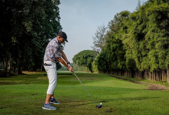Menparekraf Sandiaga Uno di Jakarta Golf Club (JGC) (Dok: Kemenparekraf)