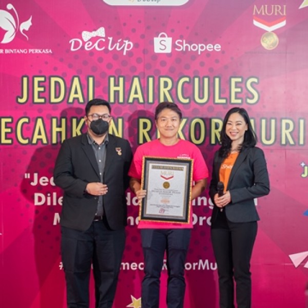 Jedai Haircules by DeClip yang Pecahkan Rekor MURI Tersedia di Shopee