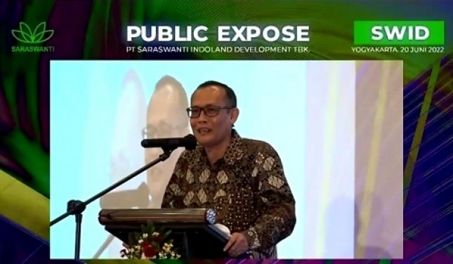 Direktur Utama PT Saraswanti Indoland Development Tbk Bogat Agus Riyono
