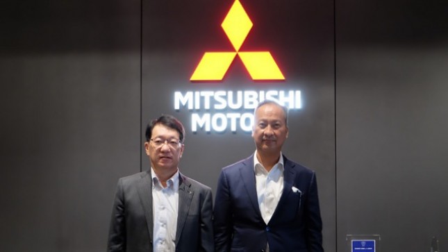 Menperin Agus Gumiwang Kartasasmita bersama CEO Mitsubishi Motors Corporation Mr. Takao Kato
