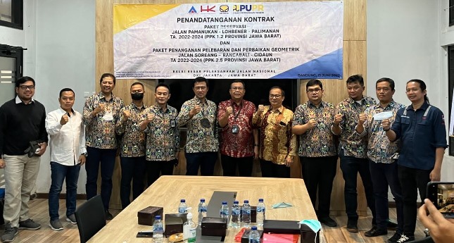 PT Hutama Karya (Persero) Laksanakan Pelebaran Geometrik Jalan Soreang-Rancabali- Cidaun