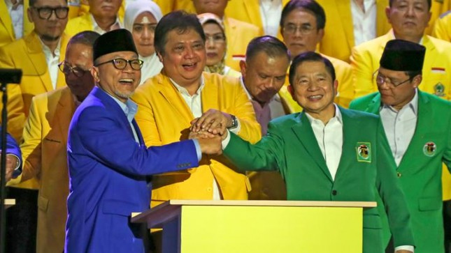 Ketua Umum Partai Golkar Airlangga Hartarto mengatakan Koalisi Indonesia Bersatu (KIB) akan melanjutkan kepemimpinan Presiden Joko Widodo