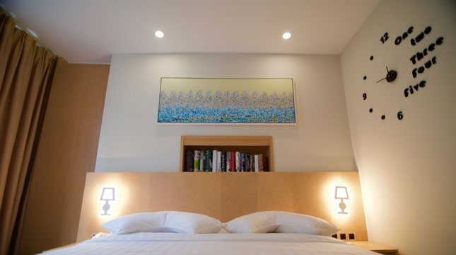 Kamar Tidur di Hotel Verse Luxe Wahid Hasyim Jakarta