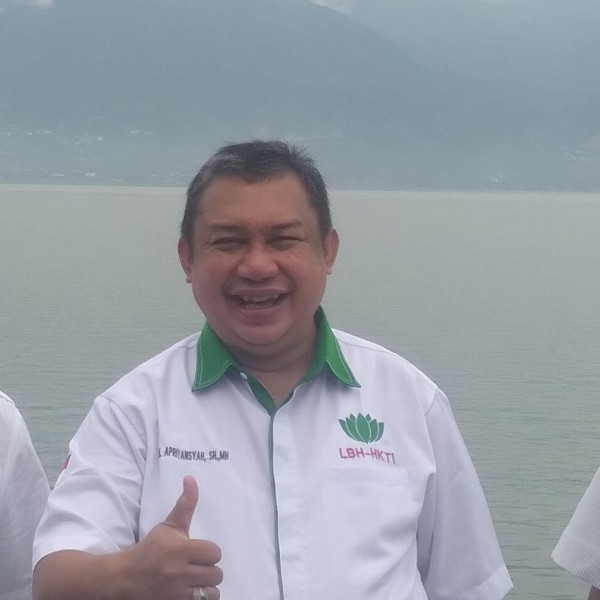 Ketua Lembaga Bantuan Hukum Himpunan Kerukunan Tani Indonesia (LBH-HKTI) H. Apriyansyah