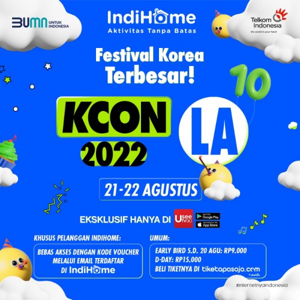 UseeTV GO akan menayangkan konser KCON 2022 LA Live dari Los Angeles