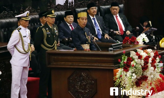  Presiden Jokowi menghadiri Sidang Tahunan MPR Tahun 2017 Rabu (16/8) (Foto Rizki Meirino)