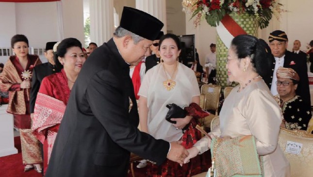 Presiden RI ke-5 Megawati Soekarnoputri dan Presiden RI ke-6 Susilo Bambang Yudhoyono (Kamis 17/8/2017) (Foto Ist)