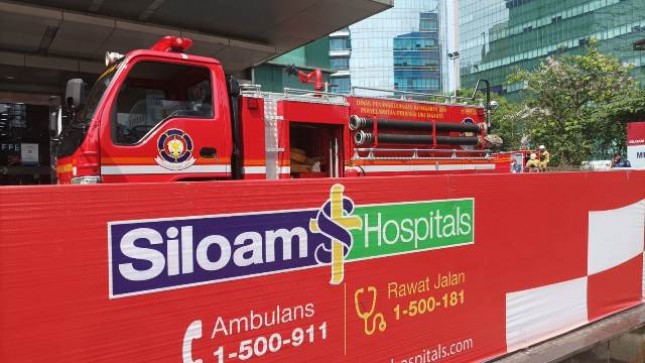 Siloam Hospitals TB Simatupang-Damkar JakSel Latihan Gabungan Penanggulangan Kebakaran dan Penyelamatan