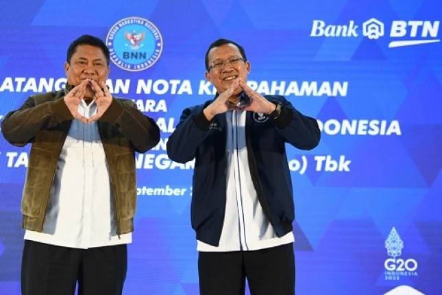 PT Bank Tabungan Negara (Persero) Tbk. menggelar kemitraan dengan Badan Narkotika Nasional.