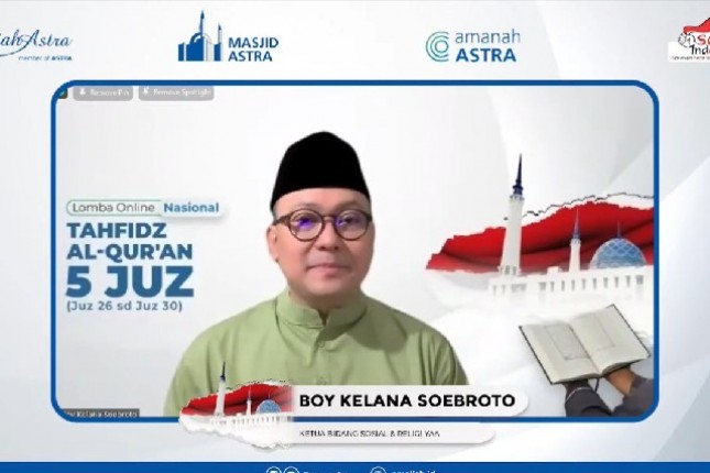 Boy Kelana Soebroto Ketua Bidang Sosial dan Religi Yayasan Amalia Astra 