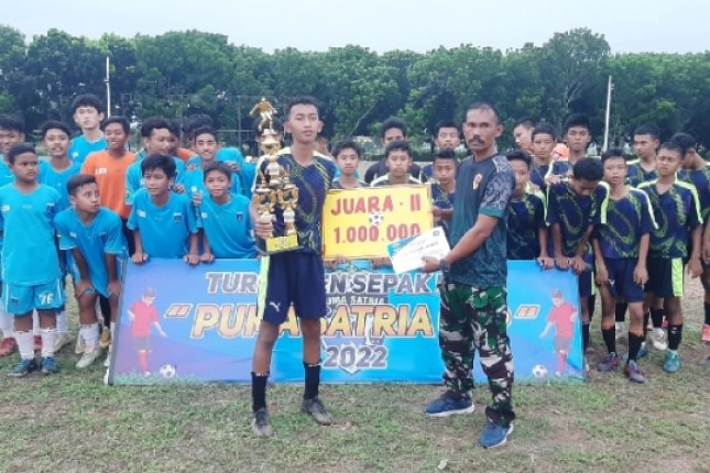 Turnamen Sepak Bola U-15 Danpuslatpurmar 3 Grati Cup Resmi DiTutup